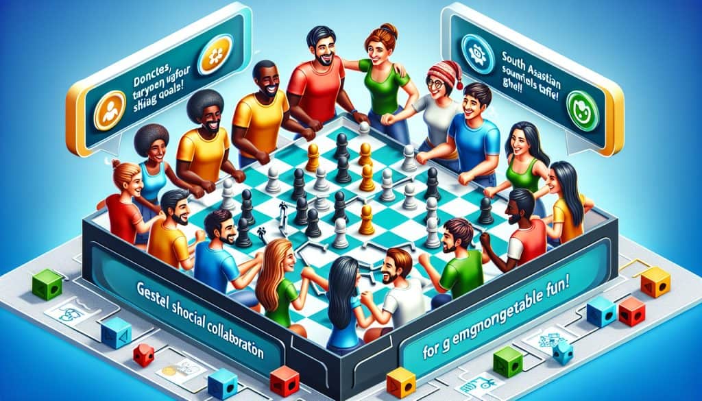 Igre z elementi socialne igre in sodelovanja