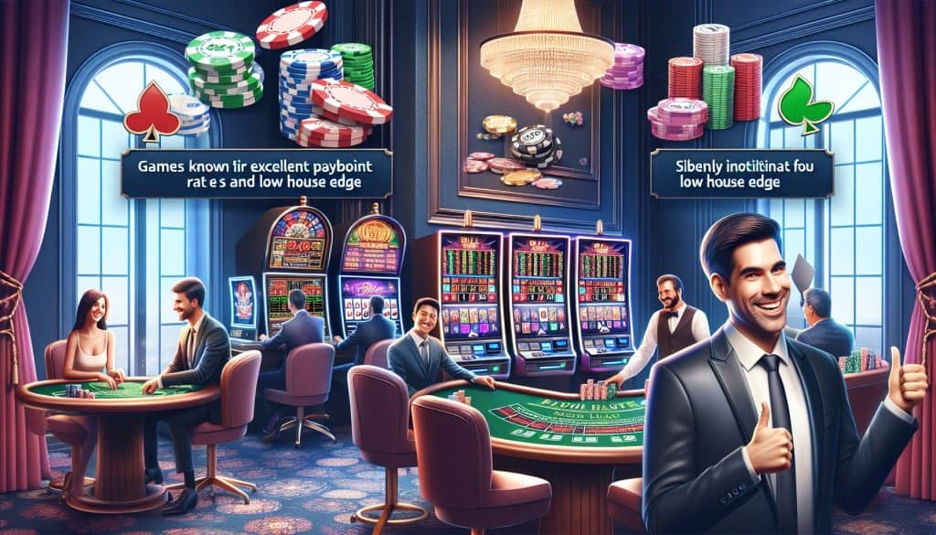Najboljše kazino igre z visokimi izplačili in nižjo hišno prednostjo